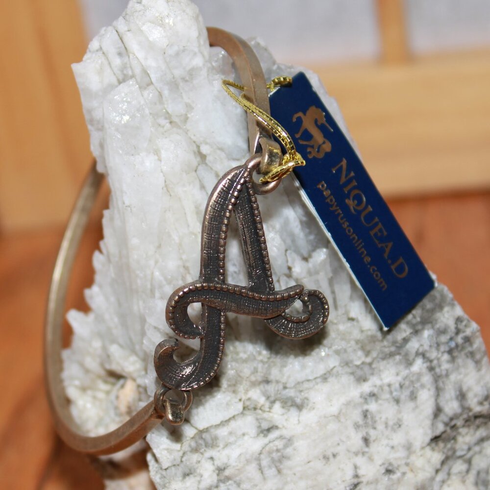 Niquea.D Initial Metal Bracelet